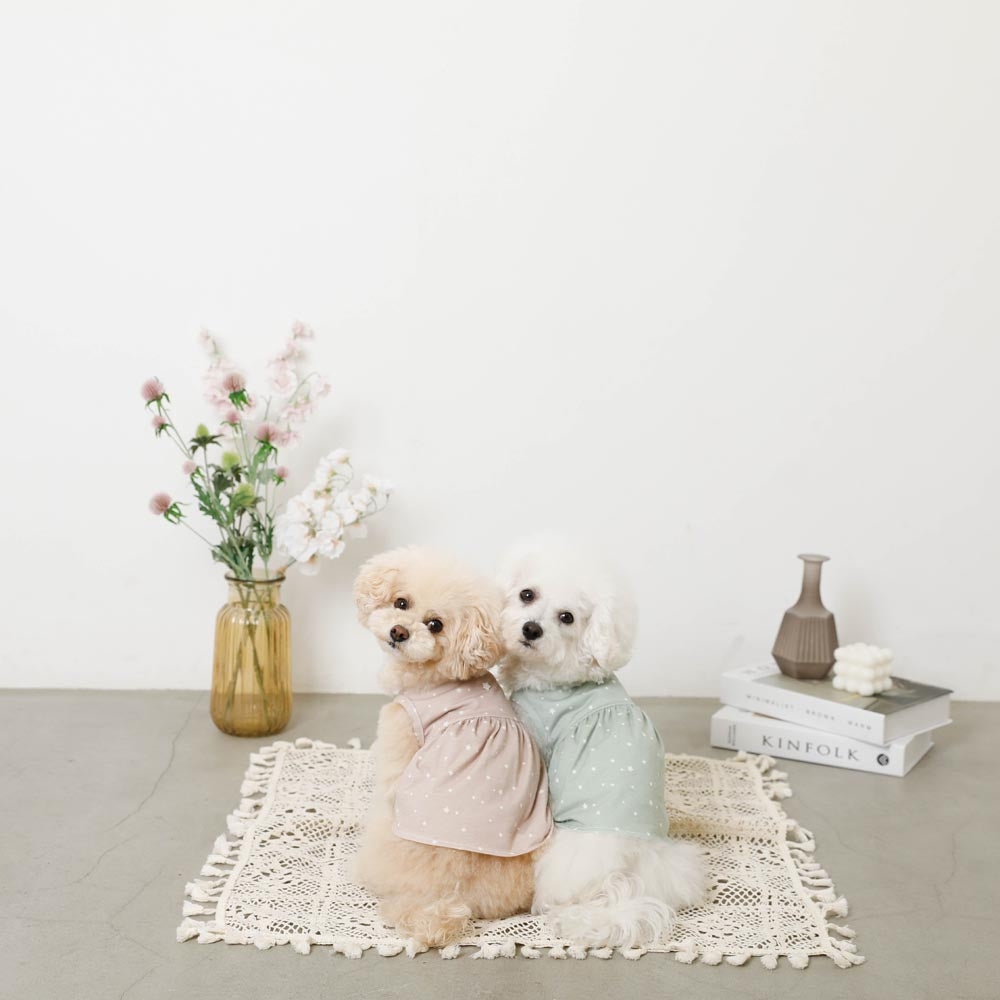 Cool star pattern sleeveless dress