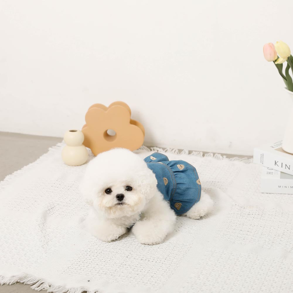yukiemon 3L 刺繍デニムスカート クマ ねこ うさぎ 犬 yukiemon 3Lデニム刺繍フレアスカート 美品トランポリン うすめ - メルカリ