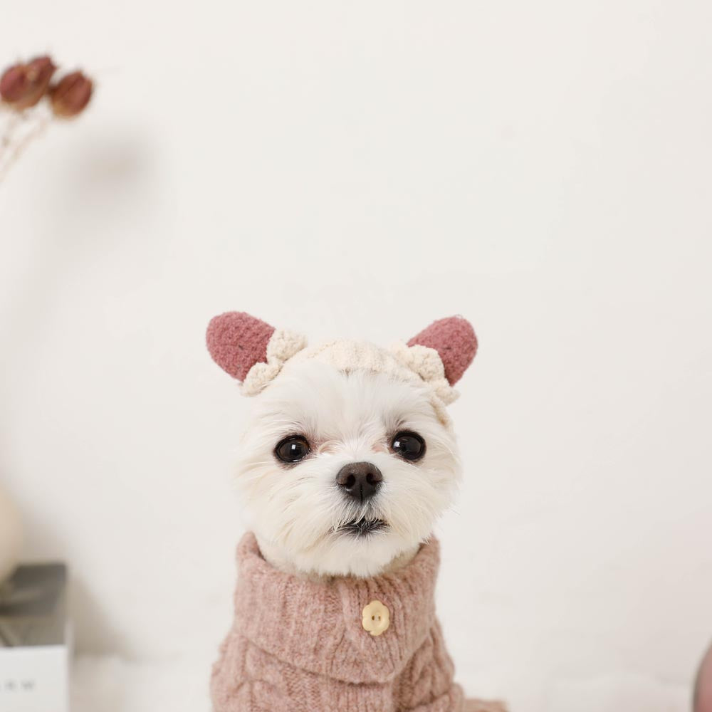 strawberry cake knit hat