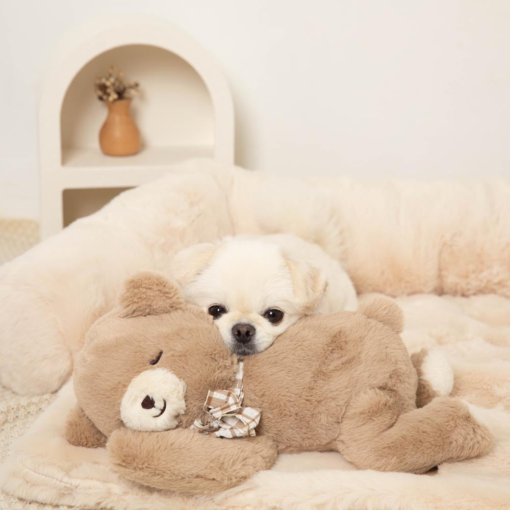 Sleeping bear stuffed toy