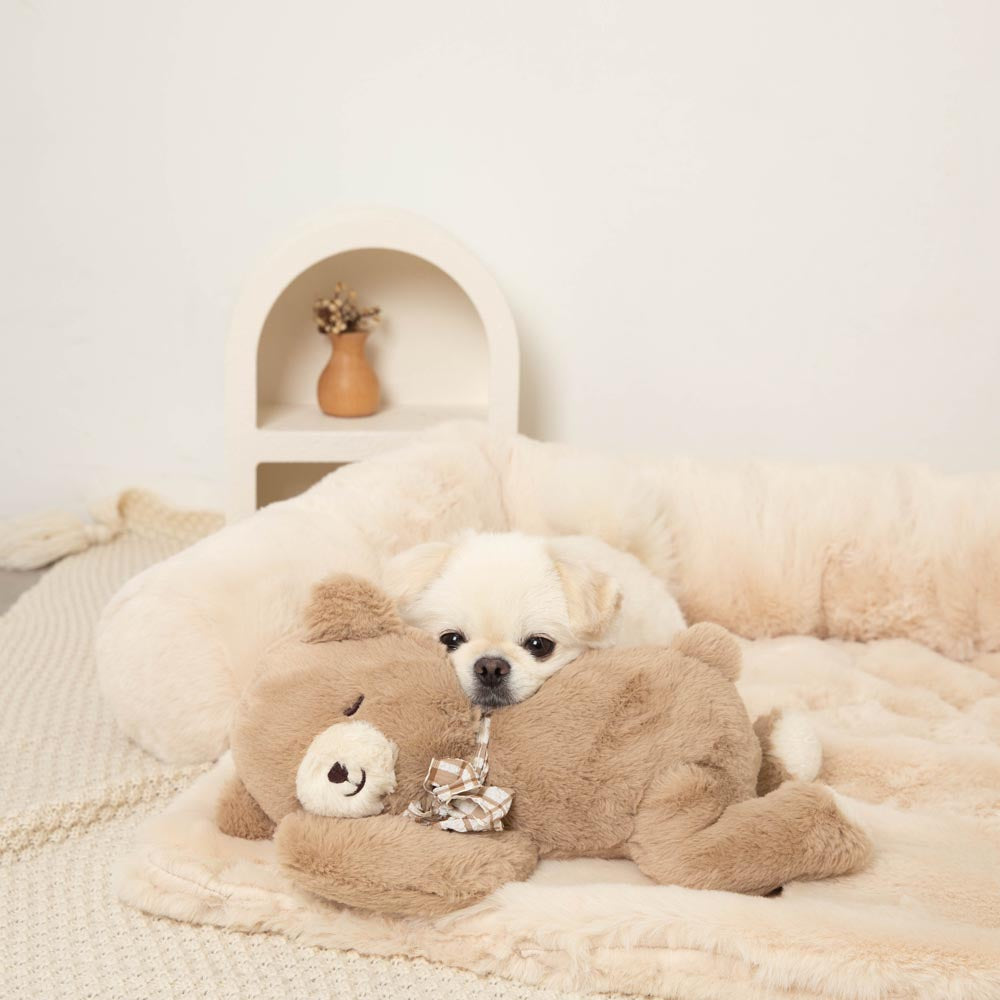 Sleeping bear stuffed toy