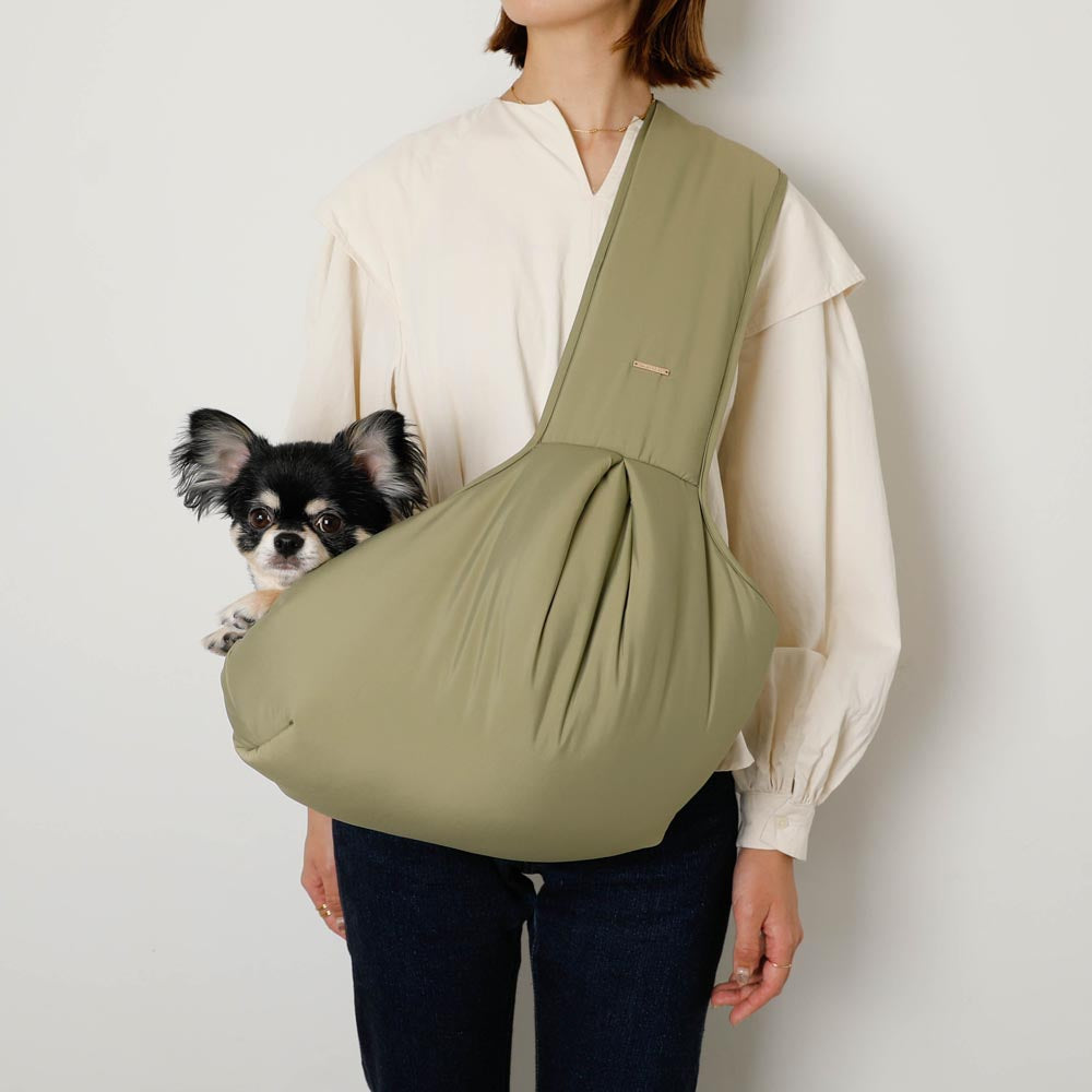 2wayハンモック型メッシュ付きスリングバッグ