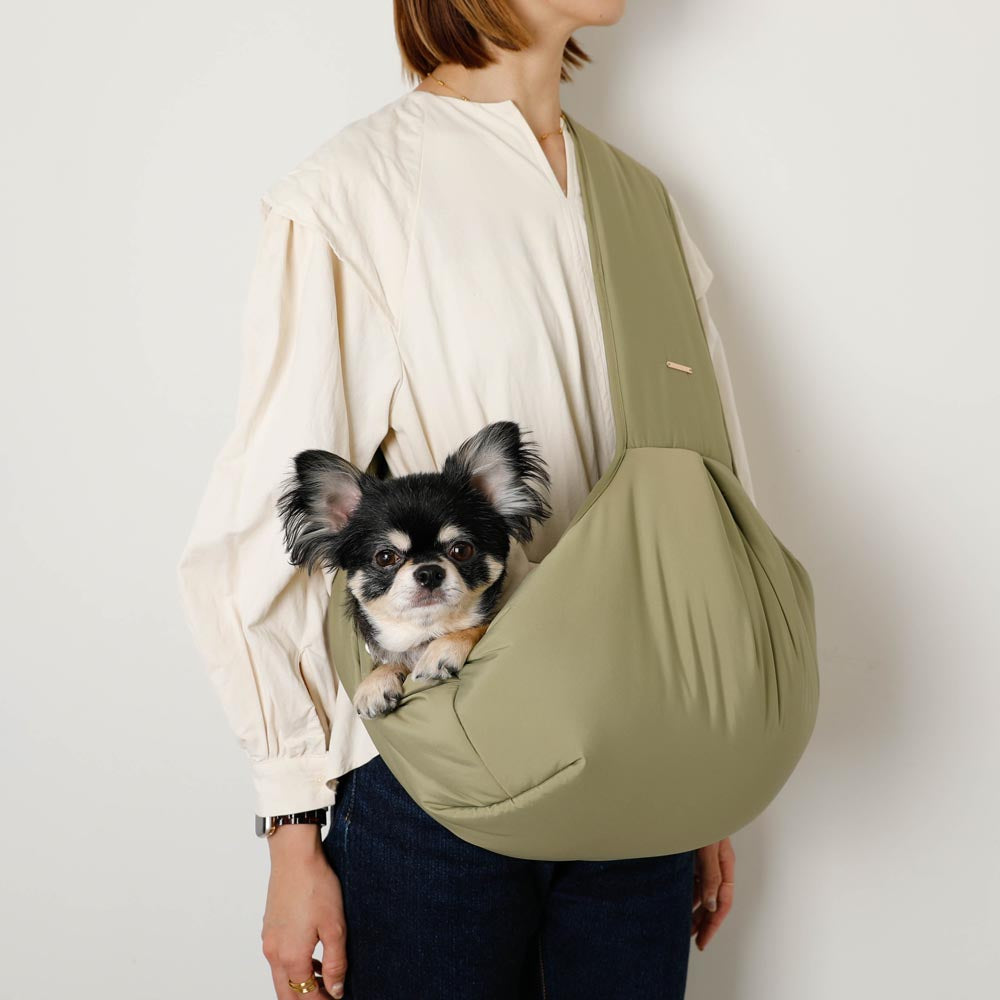 2wayハンモック型メッシュ付きスリングバッグ