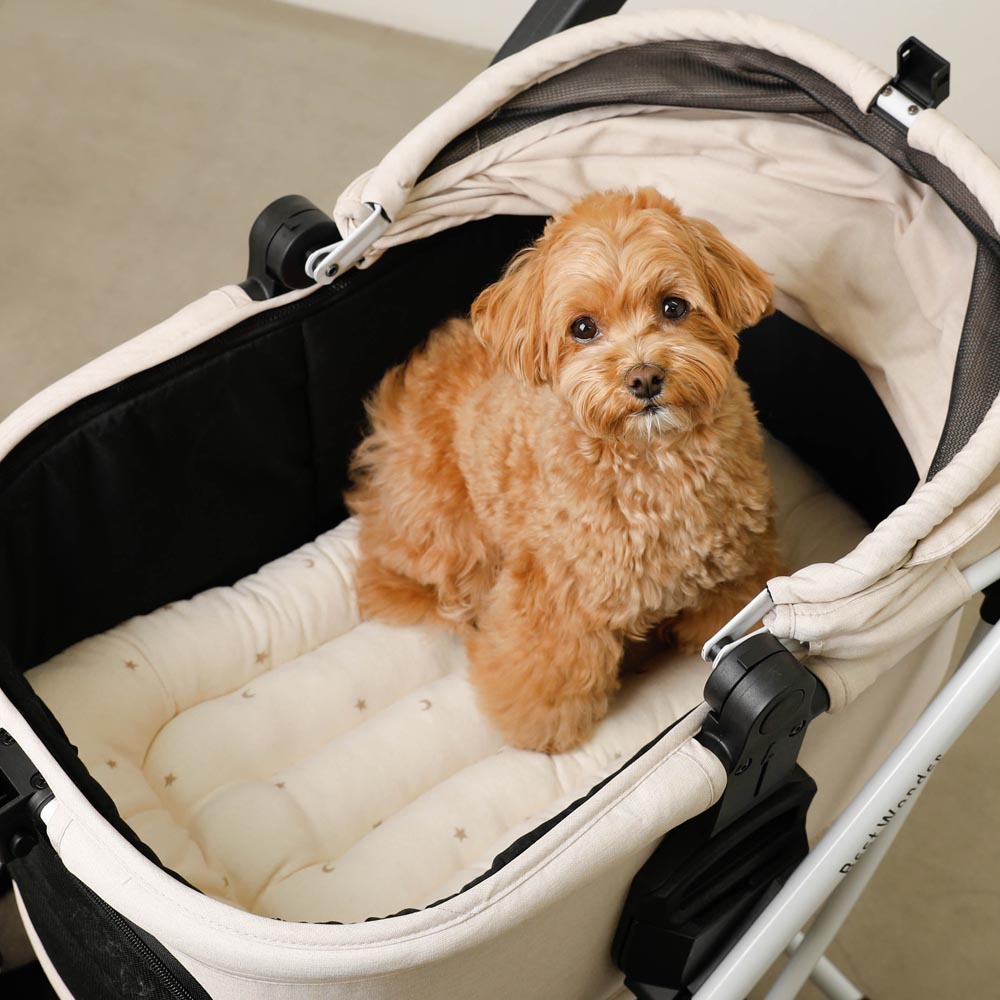 星星和月亮图案堆宠物车垫垫