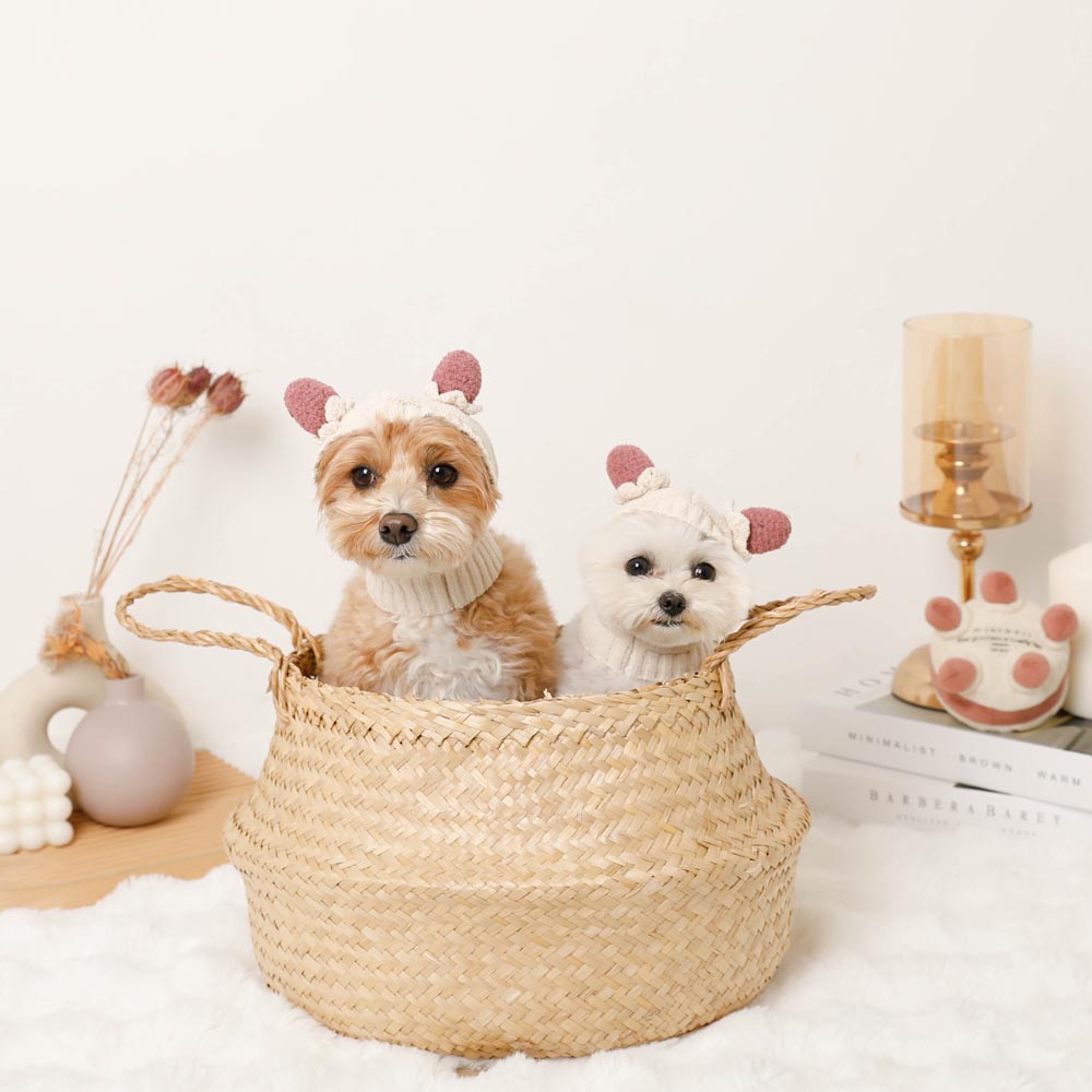 strawberry cake knit hat