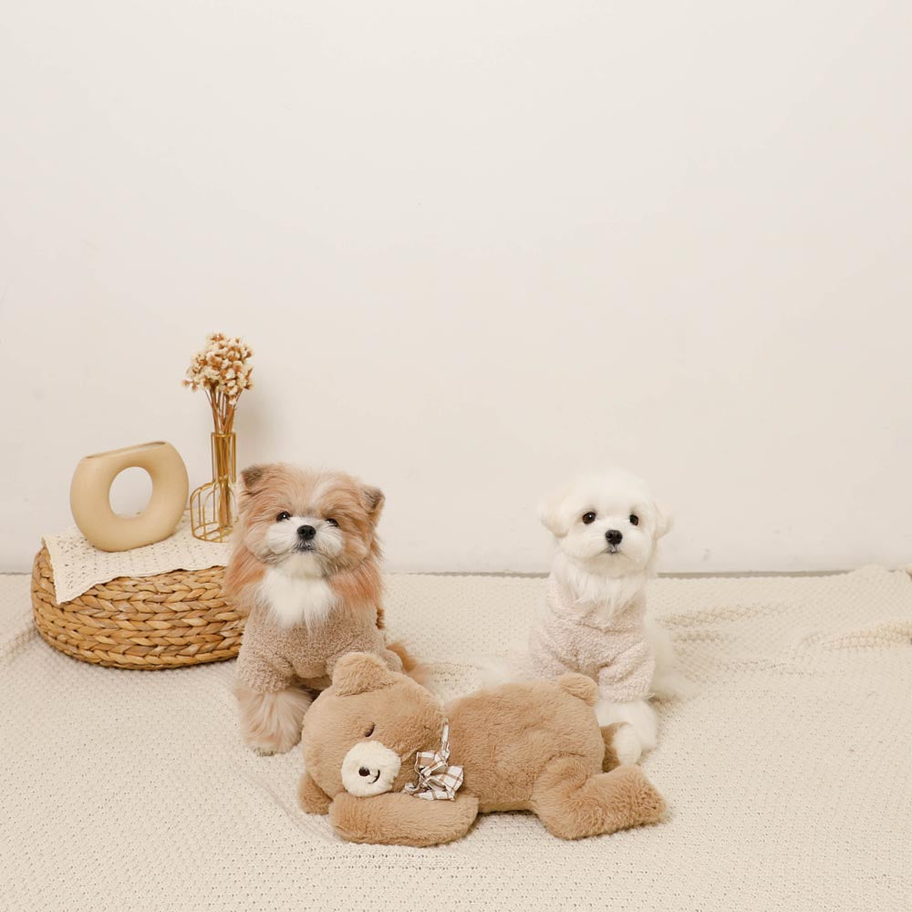 Sleeping bear stuffed toy