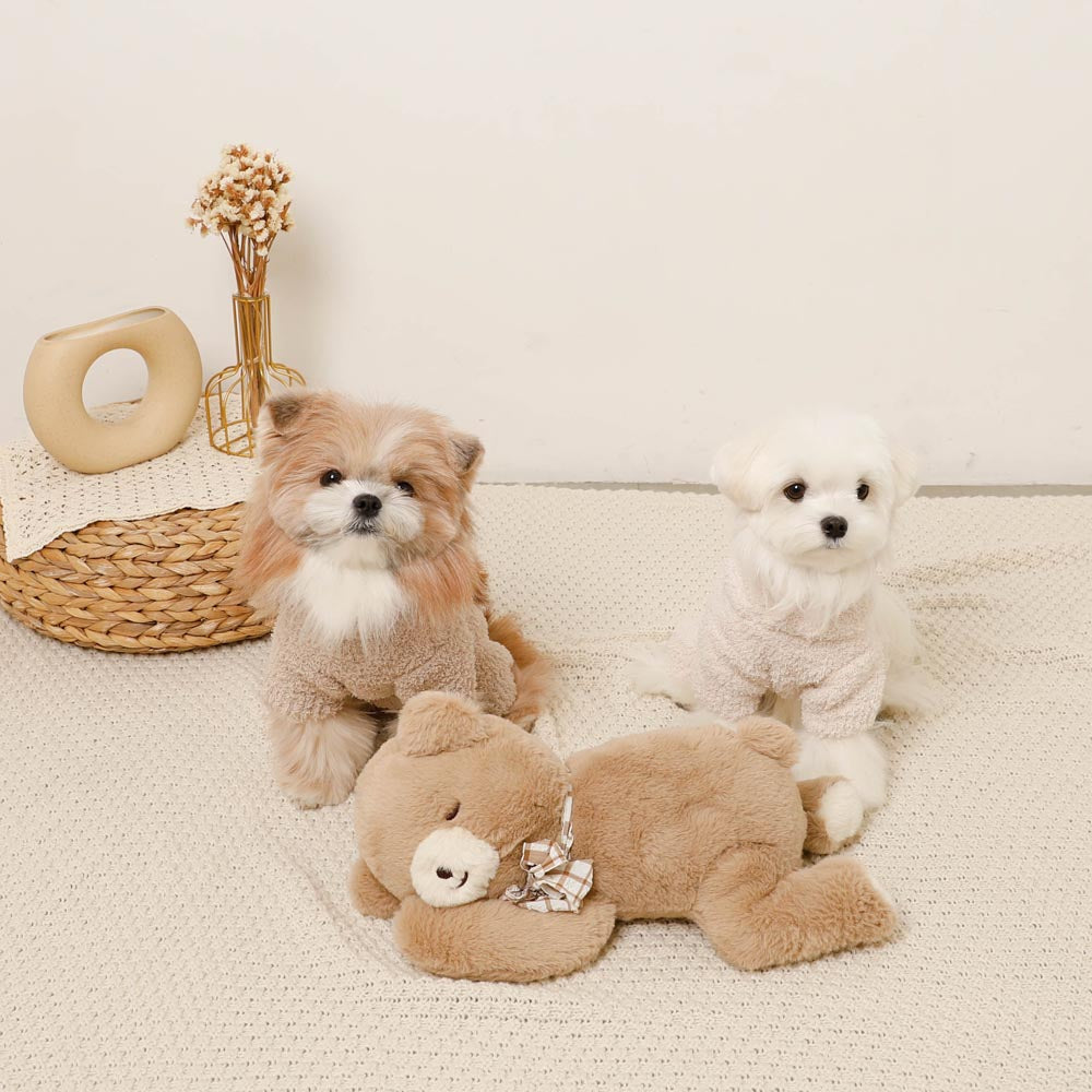 Sleeping bear stuffed toy