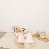 Heart pattern pico lace frill dress