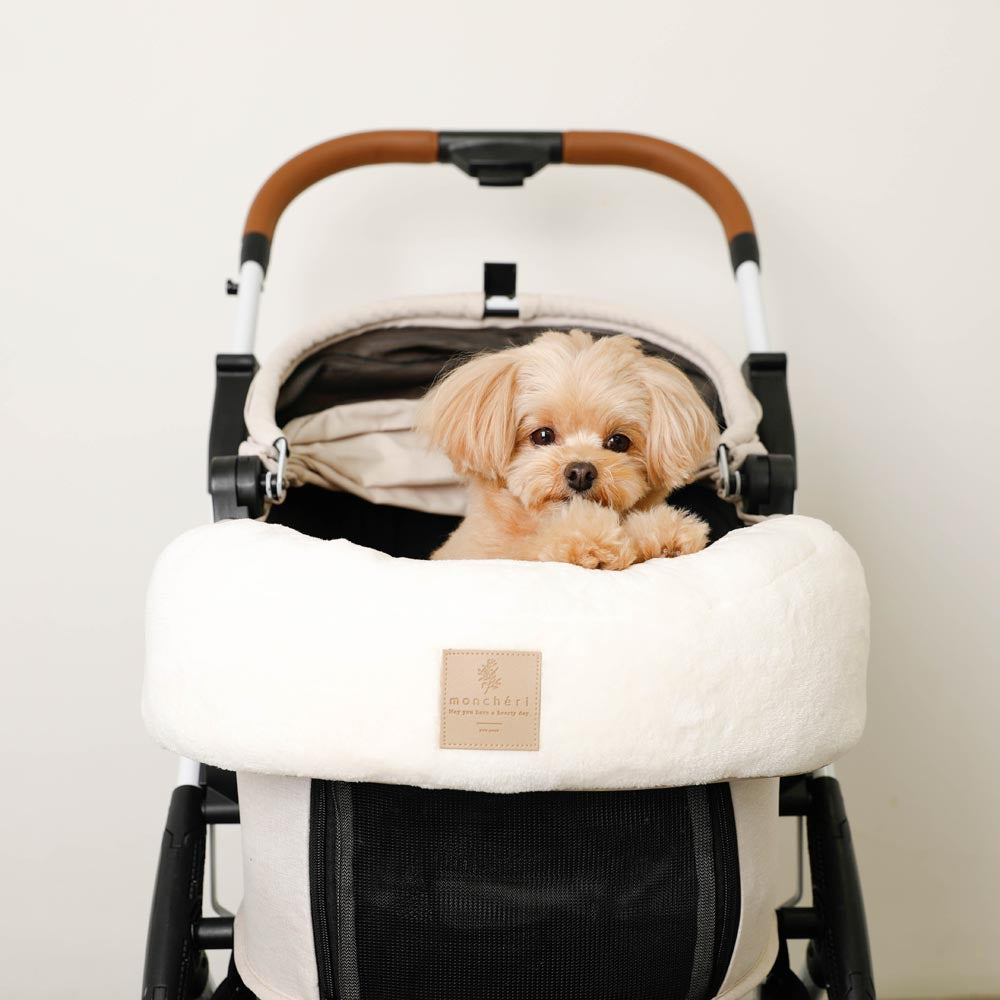 Stars and moon pattern pile chin cushion cover [Compatible with name embroidery]