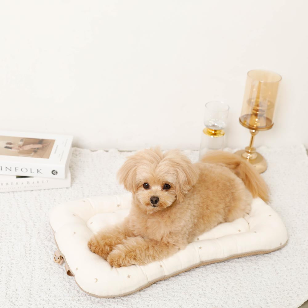 星星和月亮图案堆宠物车垫垫