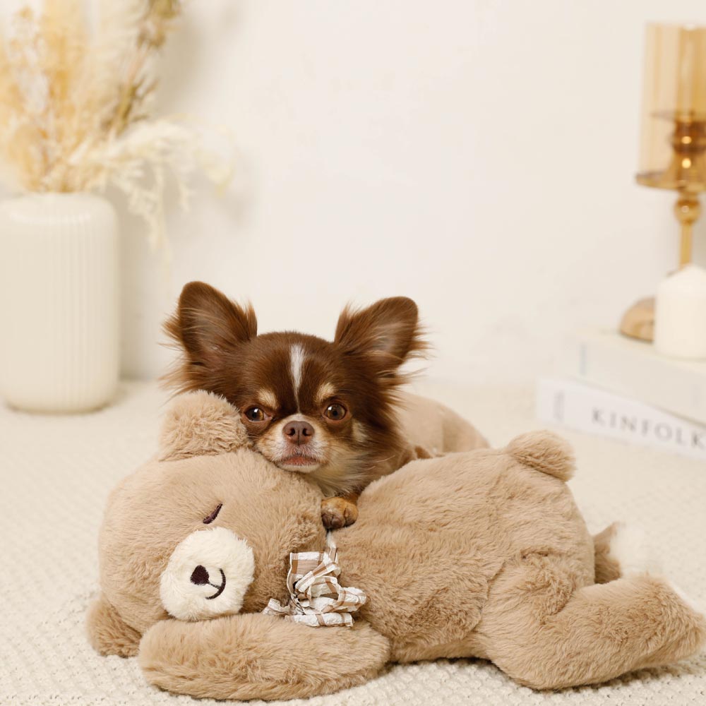Sleeping bear stuffed toy