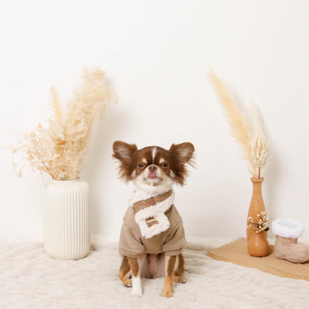 Mouton muffler [Compatible with name embroidery]