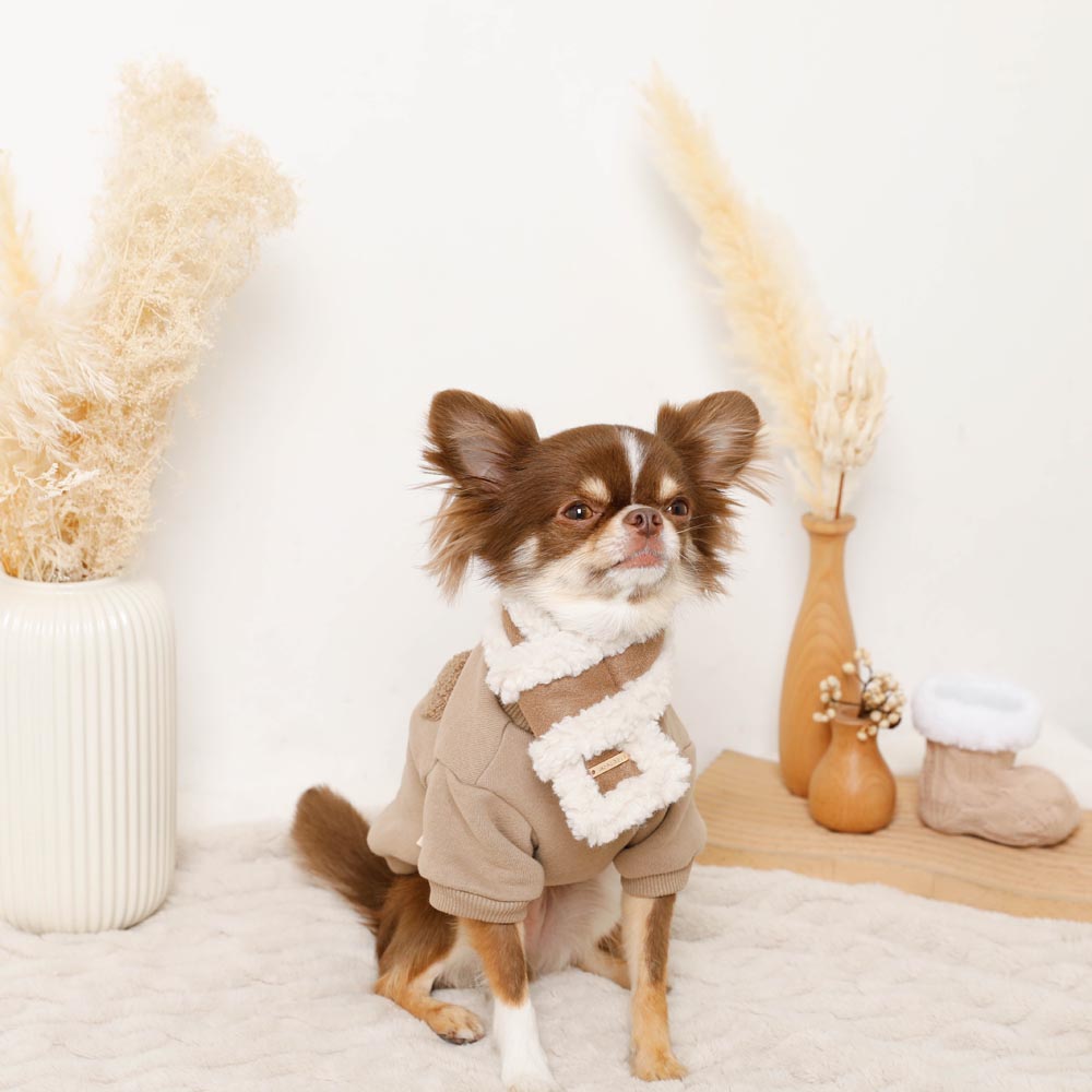 Mouton muffler [Compatible with name embroidery]