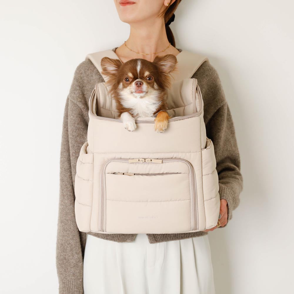 moncheri キルティングフロントリュックSサイズ キルティングメッシュ付きフロントリュック【名入れ刺繍対応】