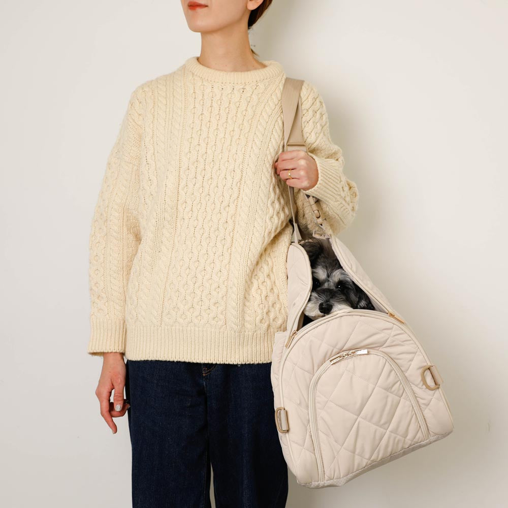 Quilted Triangle Drive Pet Bag