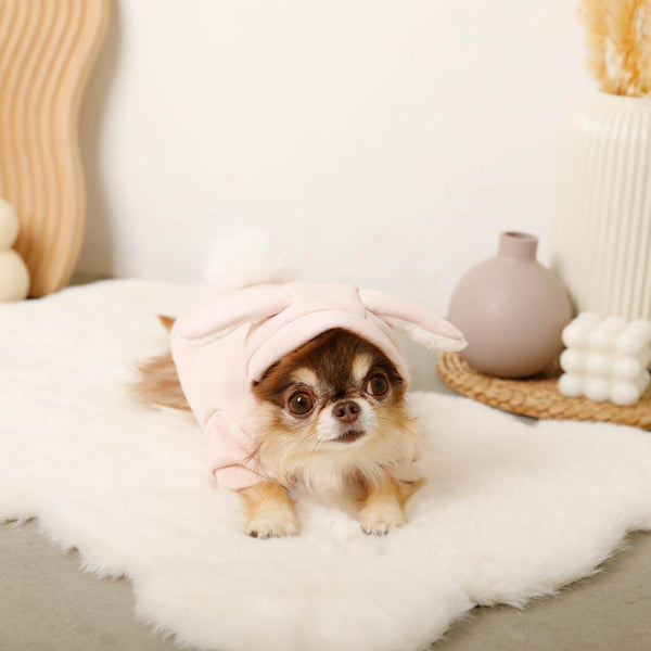 サーモしっぽ付きうさぎさんパーカー