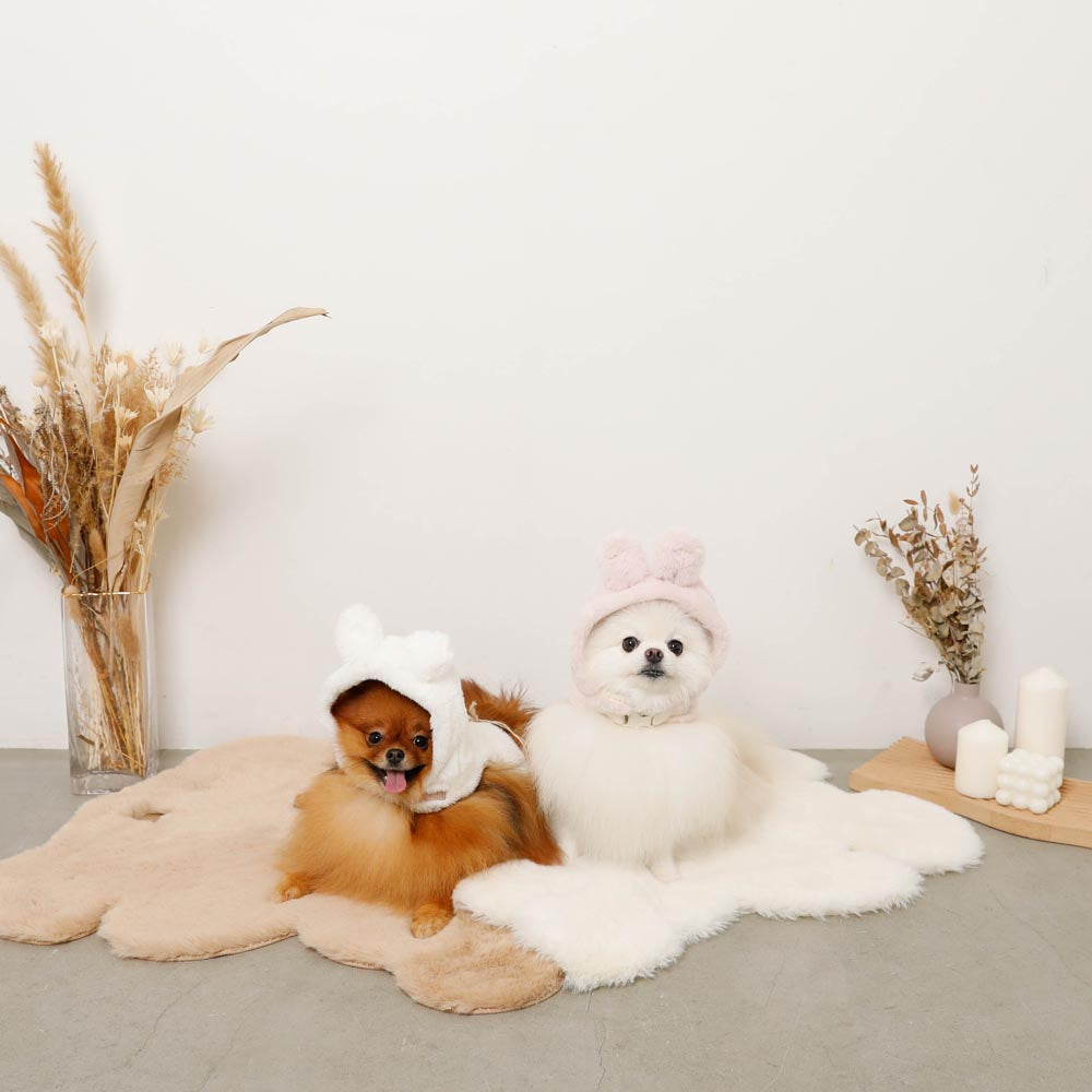 Hood fur harness with rabbit ears