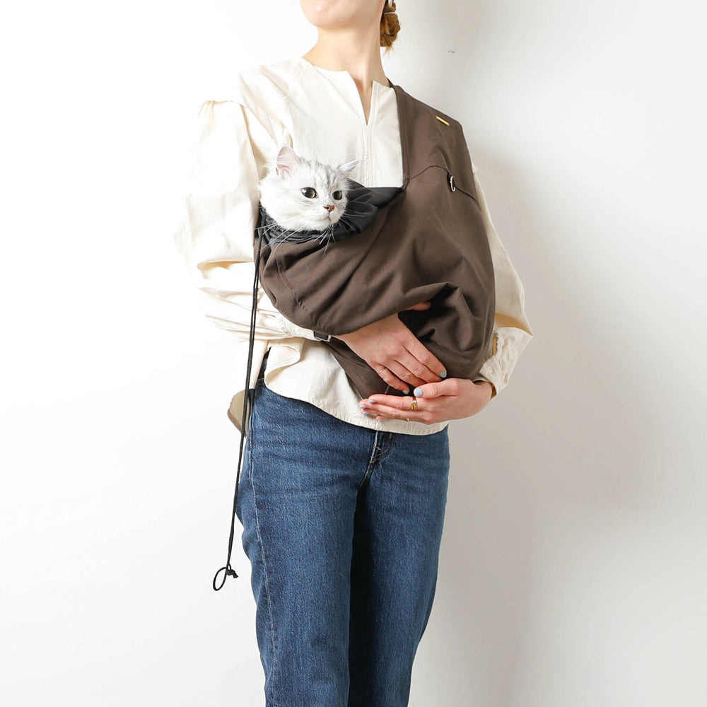 Dog sling with mesh [Compatible with name embroidery]