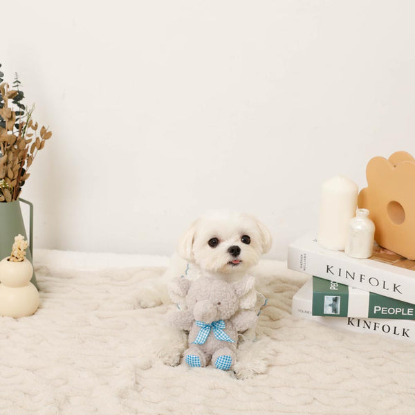 ぞうさんギンガムチェックリボンぬいぐるみ