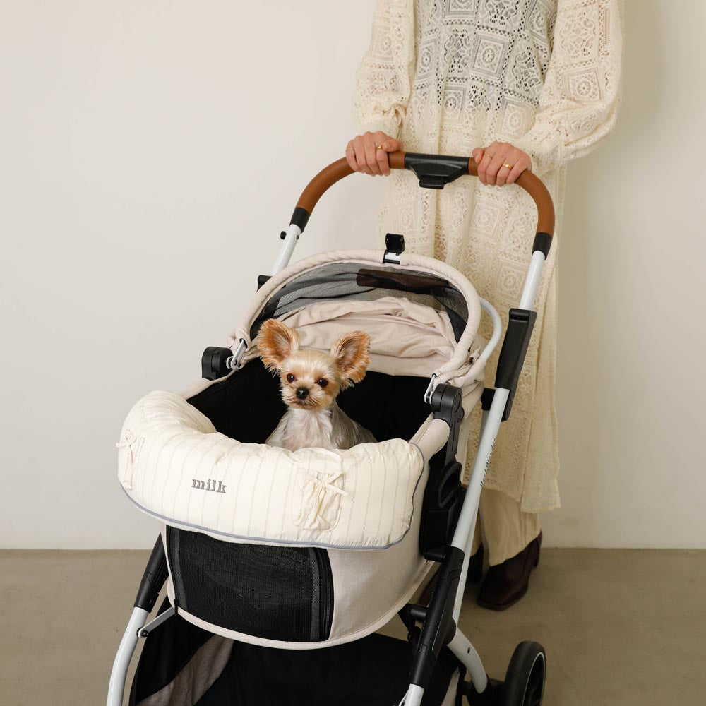 條紋絲帶口袋下巴墊套【單套】【適合名字刺繡】