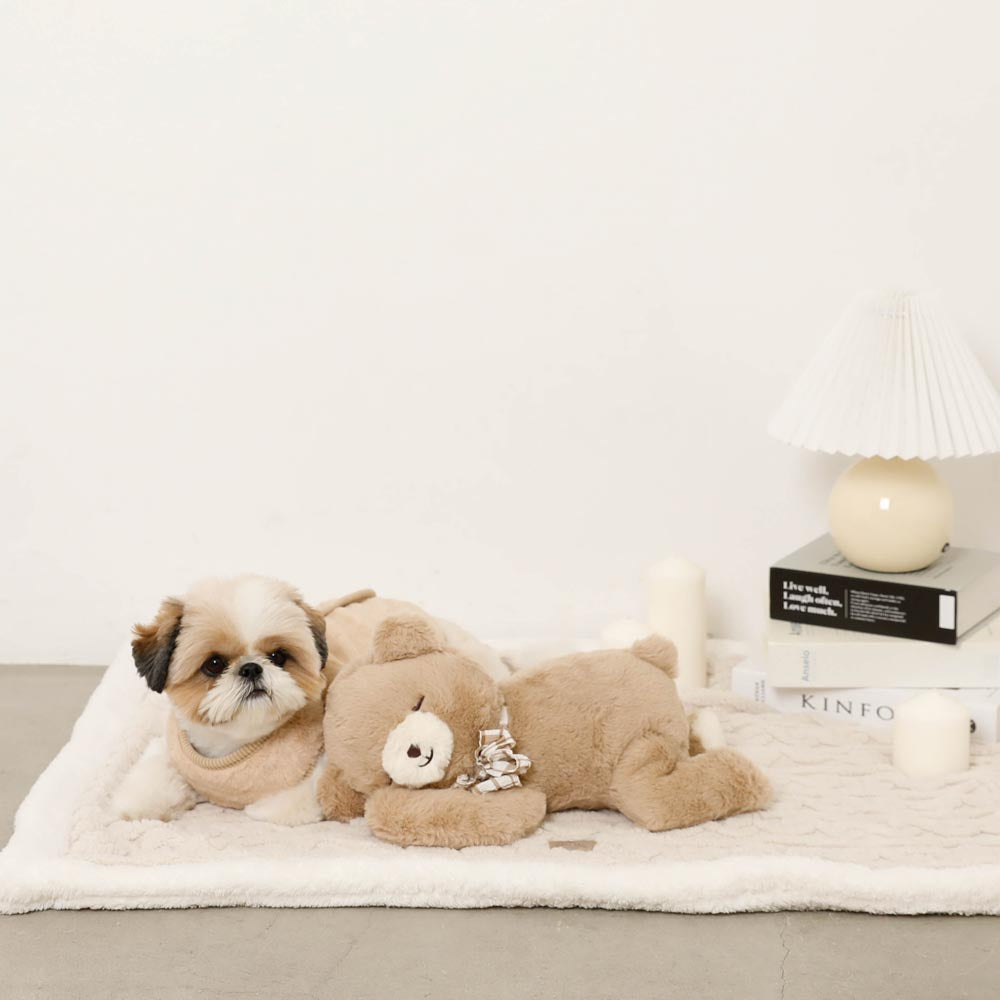 Sleeping bear stuffed toy