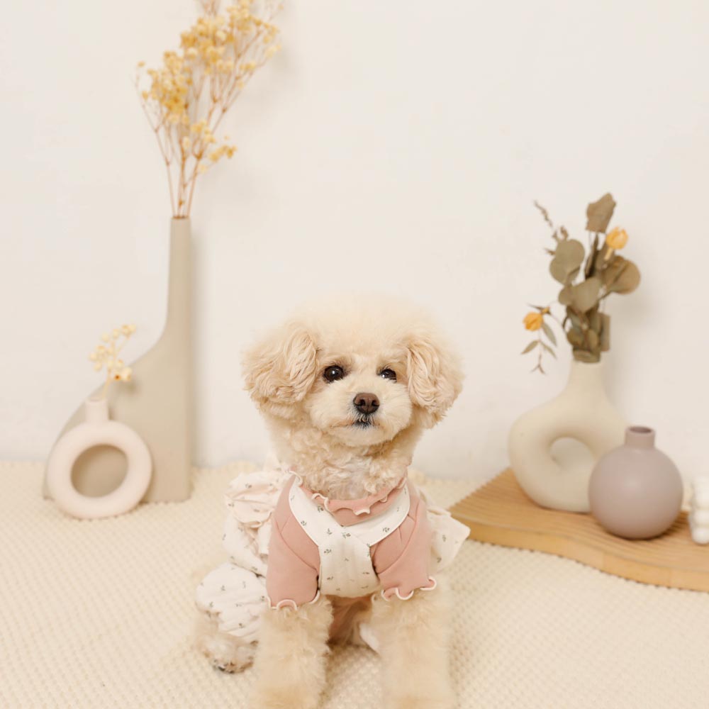 花柄キルティングフリルかぼちゃパンツ