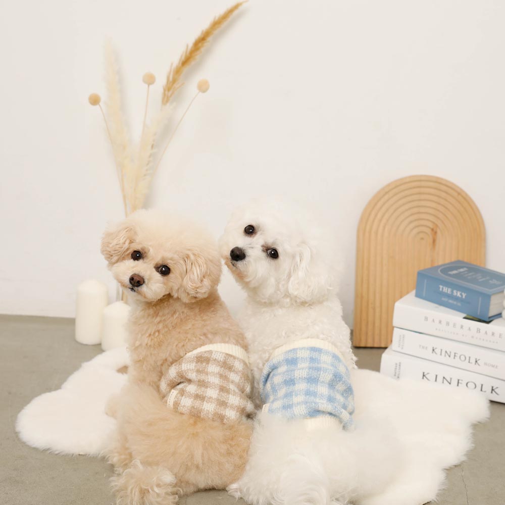 2way gingham check multi-warmer