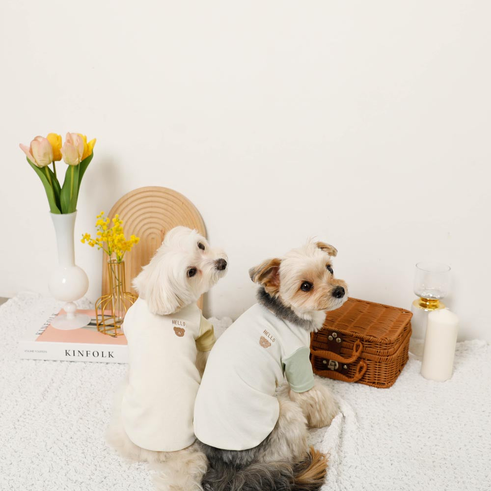 familiar クマと犬の刺繍Tシャツ Tシャツ｜ファミリア公式オンラインショップ | ファミリア公式サイト