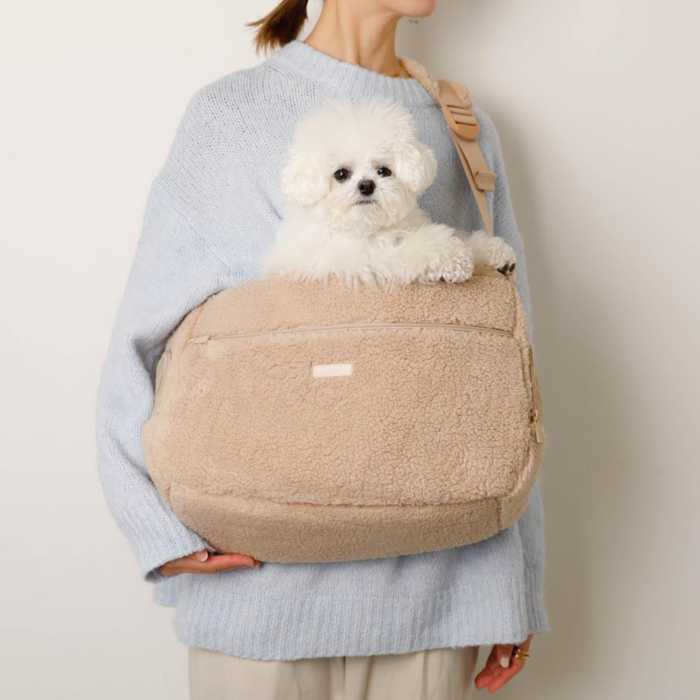 moncheri ボアスリングバッグ クッション付き ボアスリングバッグ クッション付き