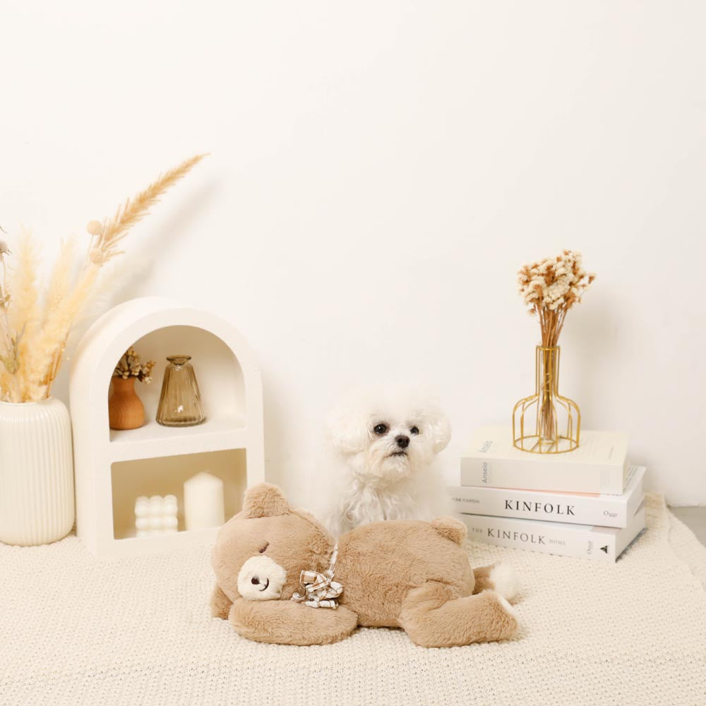 Sleeping bear stuffed toy