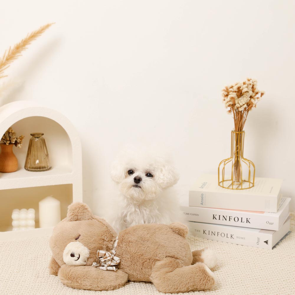 Sleeping bear stuffed toy