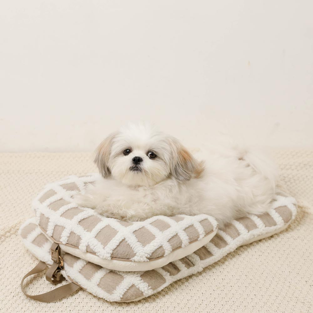 宠物推车格子垫皮罗