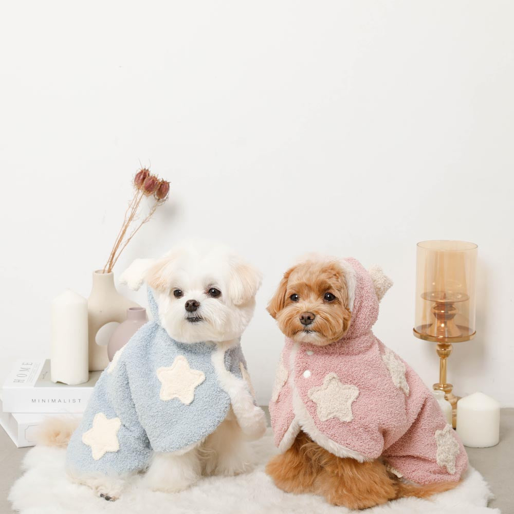 ふわふわお星さまモチーフブランケット【名入れ刺繍対応】