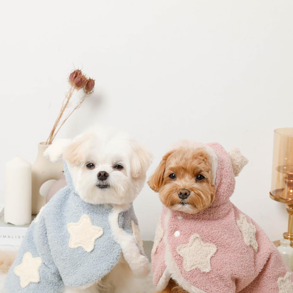 ふわふわお星さまモチーフブランケット【名入れ刺繍対応】