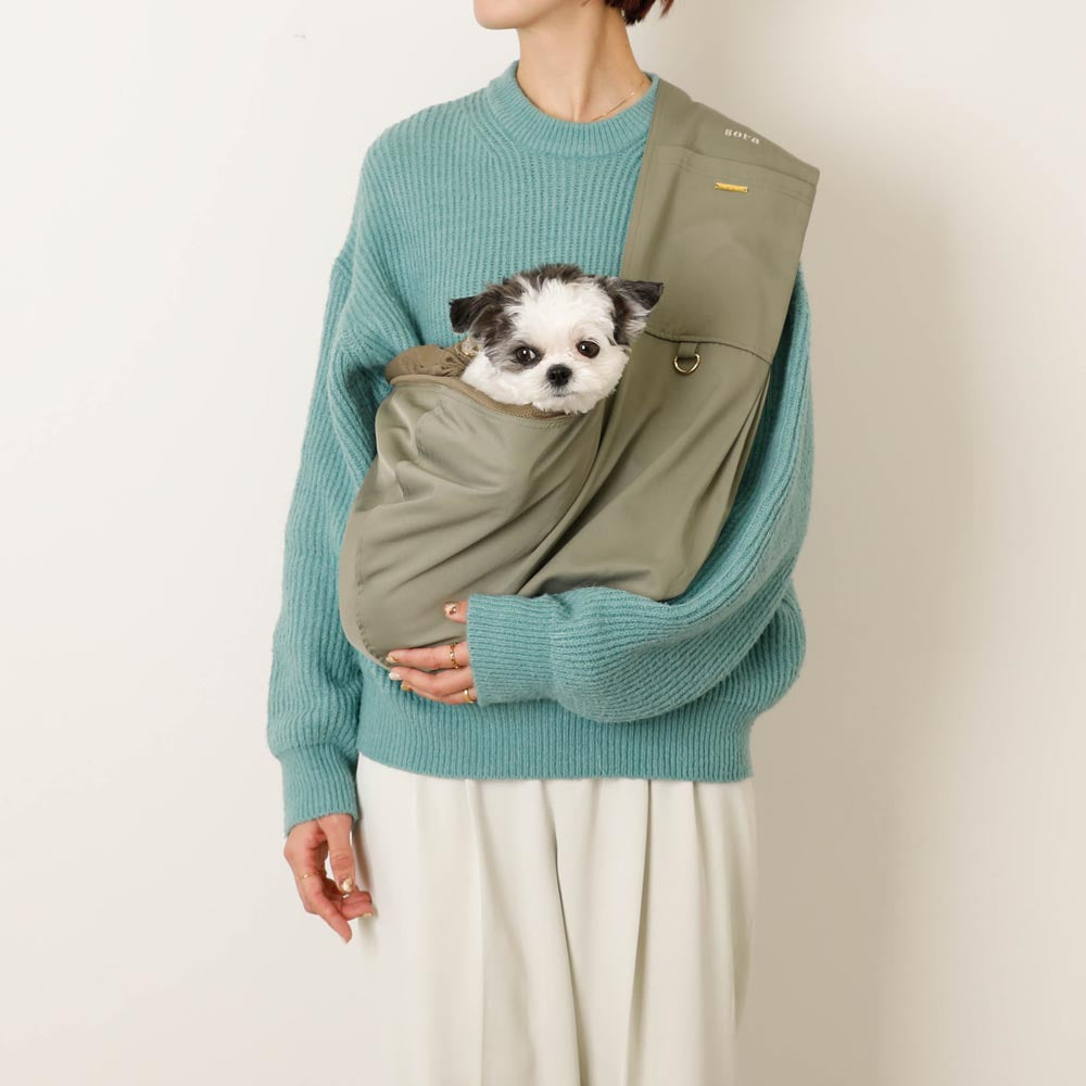 メッシュ付サイズ調整可能スリング【名入れ刺繍対応】