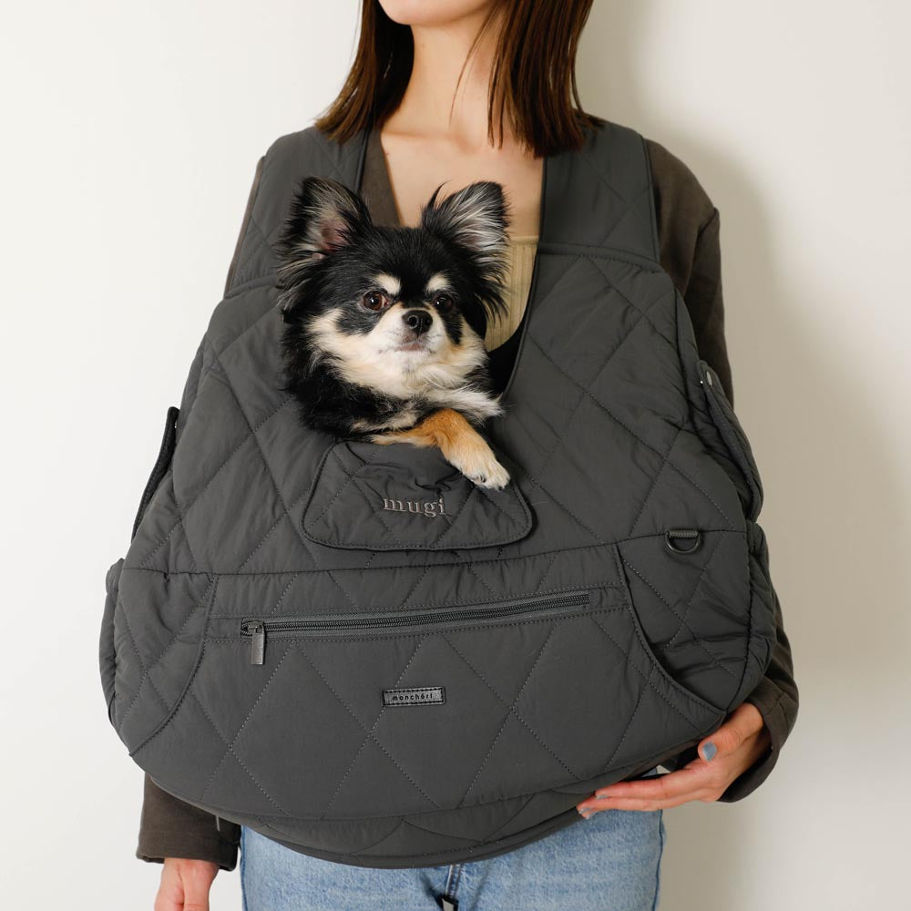 キルティングメッシュ付きフロントリュック【名入れ刺繍対応】