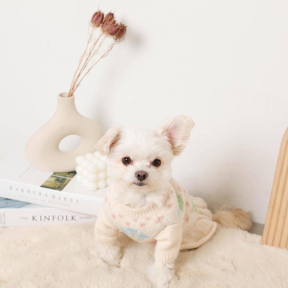 floral knit dress