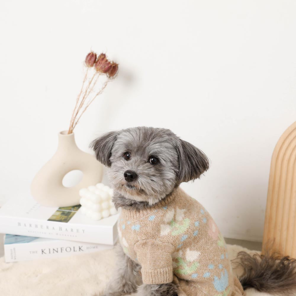 floral knit dress