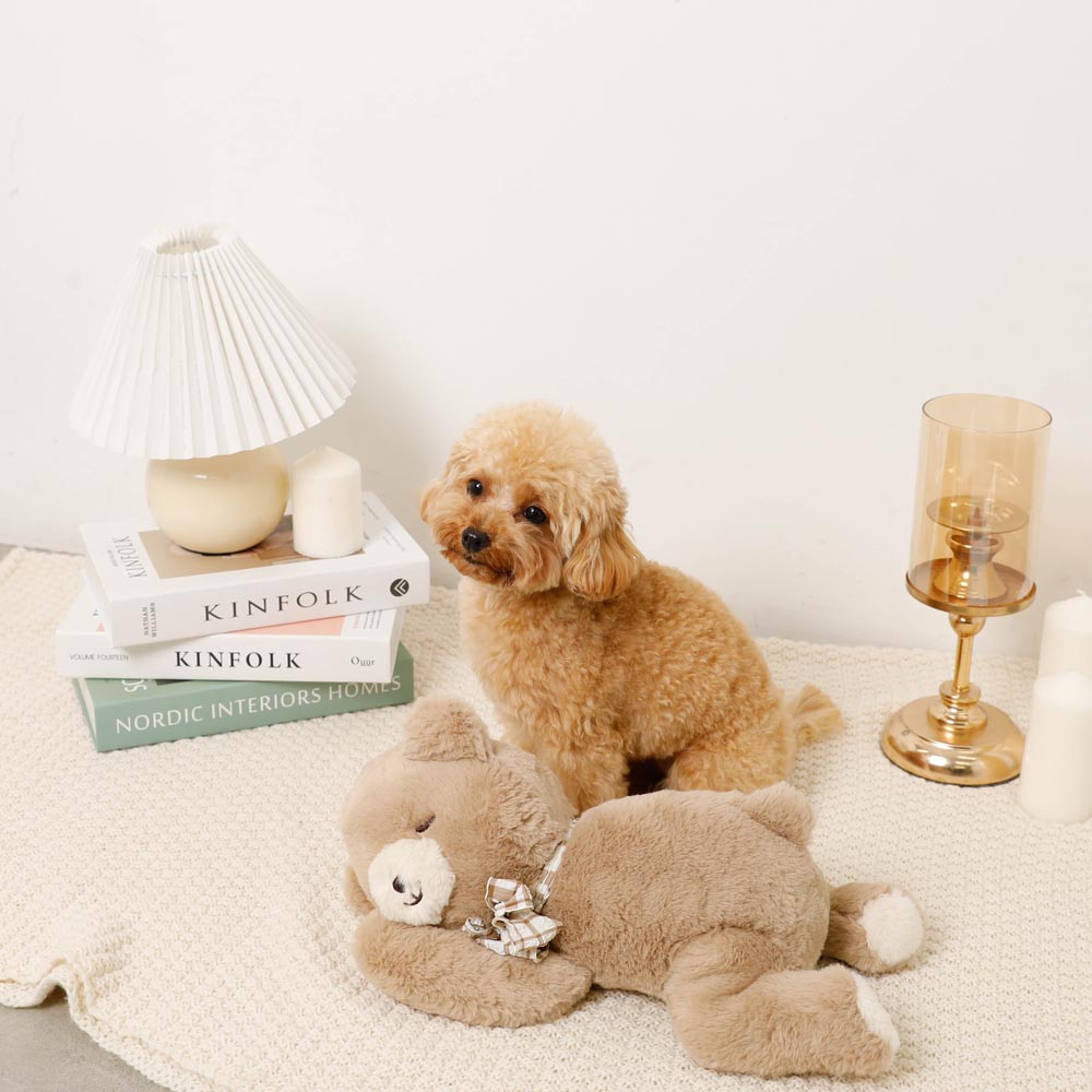 Sleeping bear stuffed toy