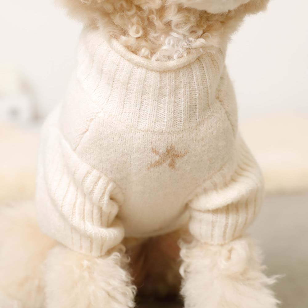 Stars and moon high neck knit