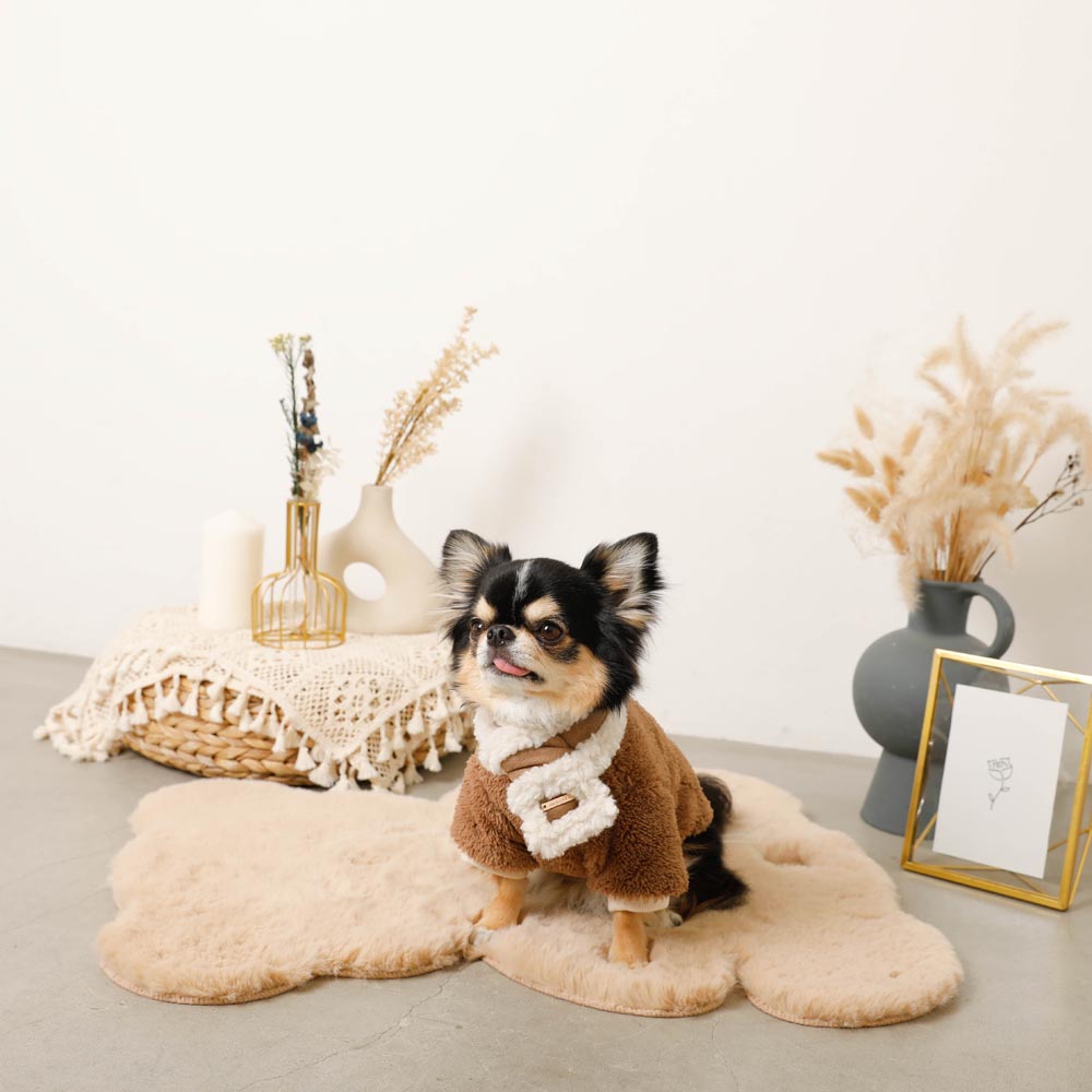 Mouton muffler [Compatible with name embroidery]