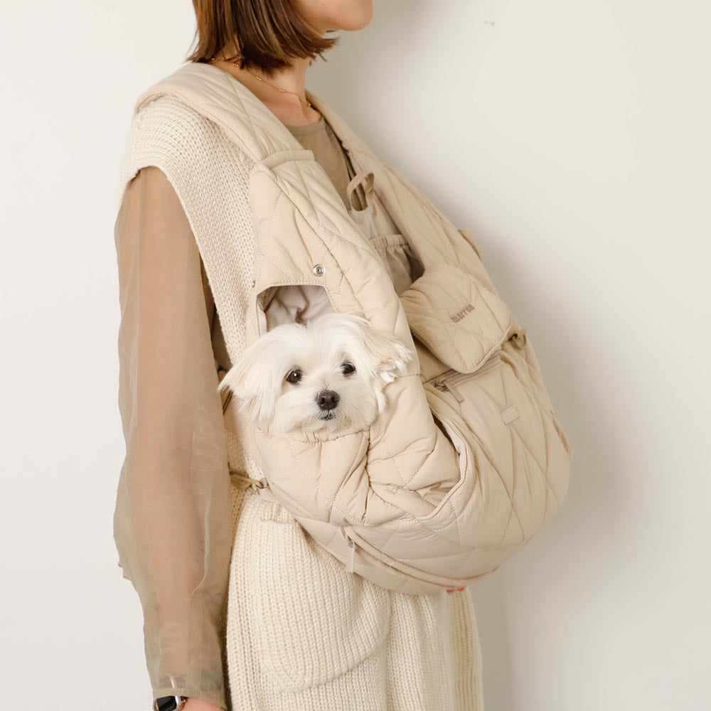 キルティングメッシュ付きフロントリュック【名入れ刺繍対応】