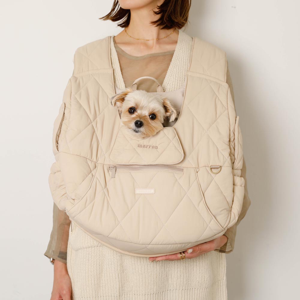 キルティングメッシュ付きフロントリュック【名入れ刺繍対応】