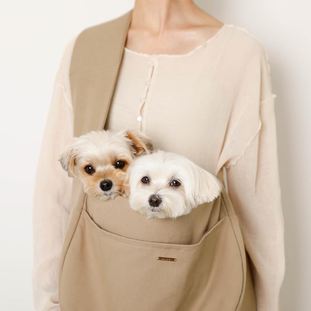 Dog sling with mesh [Compatible with name embroidery]