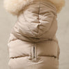 Food down jacket with pocket