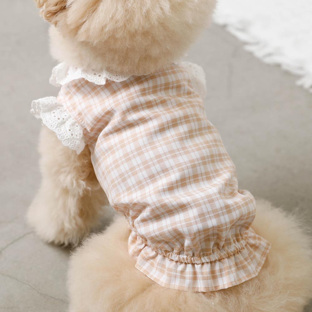 cotton ruffle collar tops
