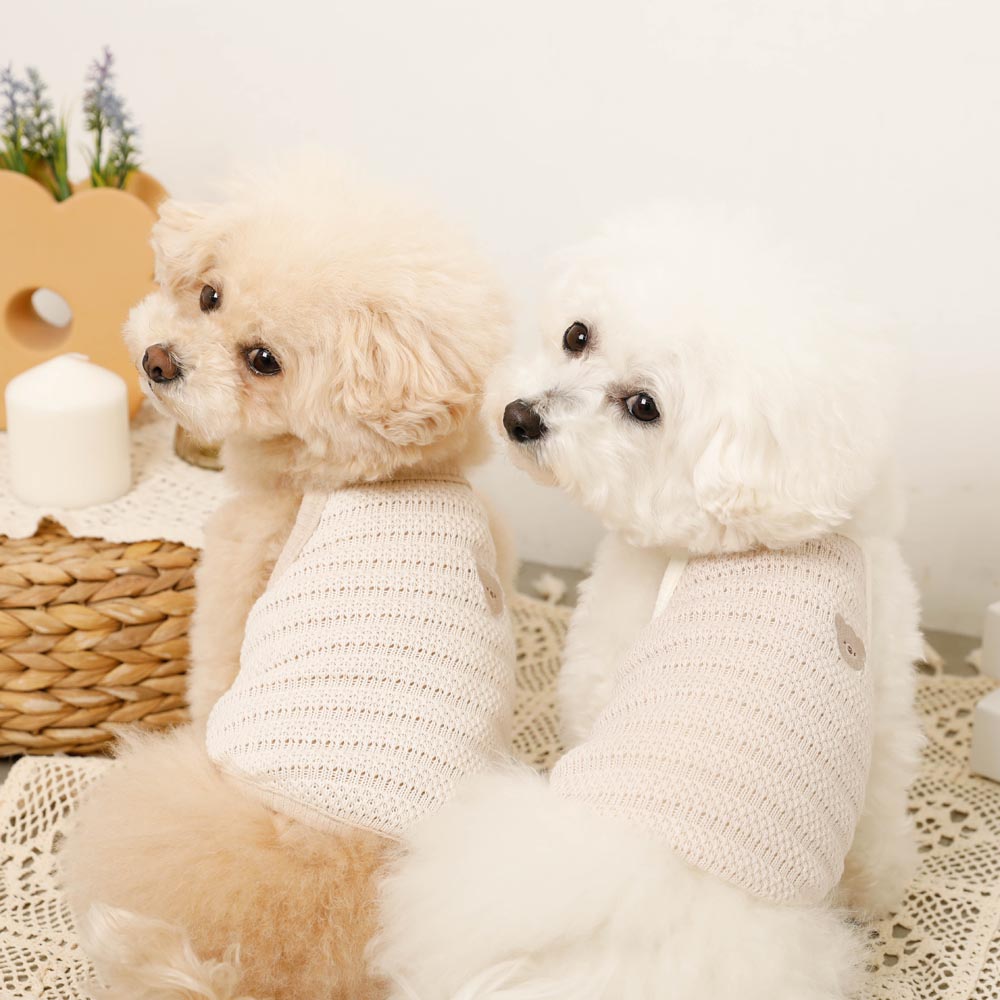 Cool Bear Point Summer Knit Camisole Tops