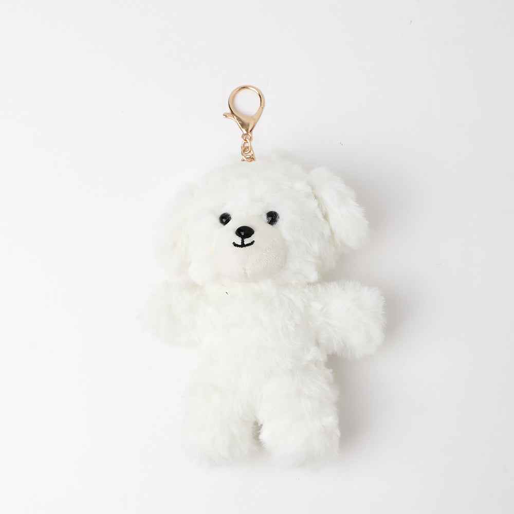 Name T-shirt dog key chain [Compatible with name embroidery]