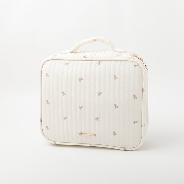 くまさん柄ハンドル付きマルチポーチ