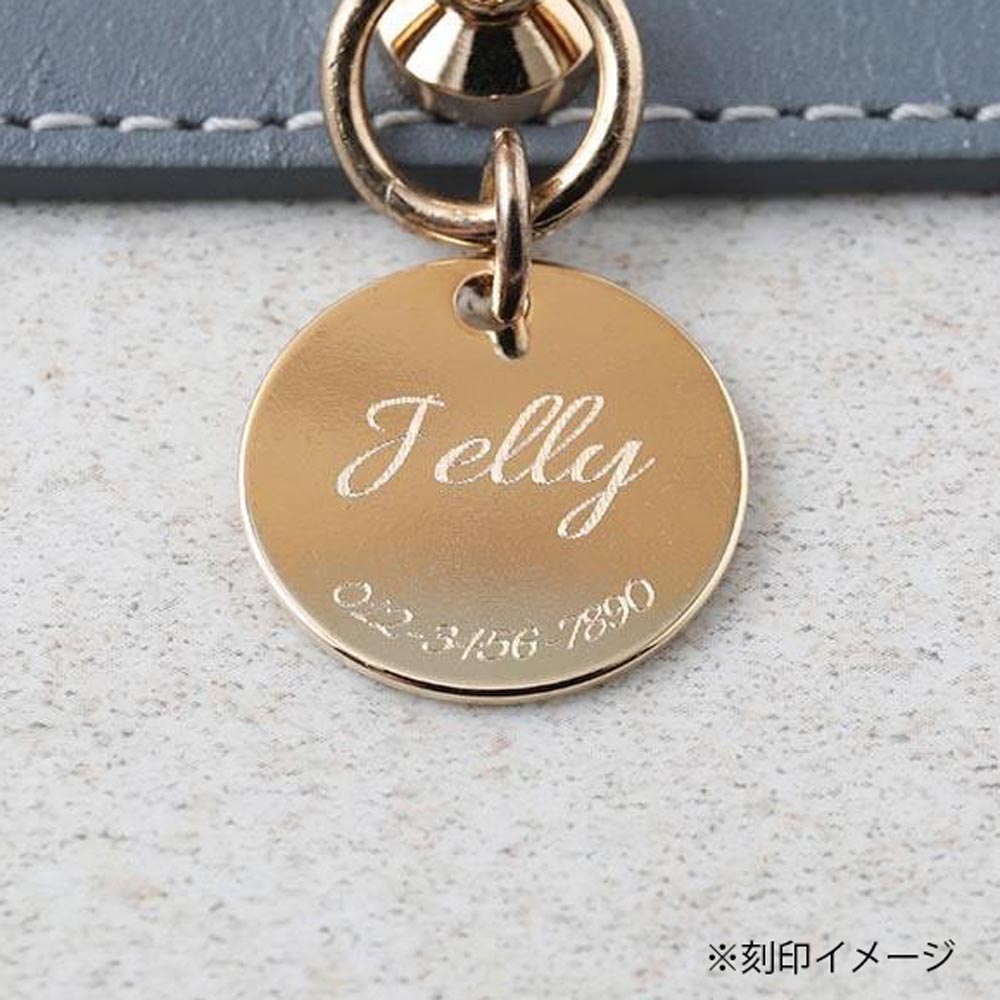 バイカラーサークルチャームレザーカラー【名入れ彫刻対応】